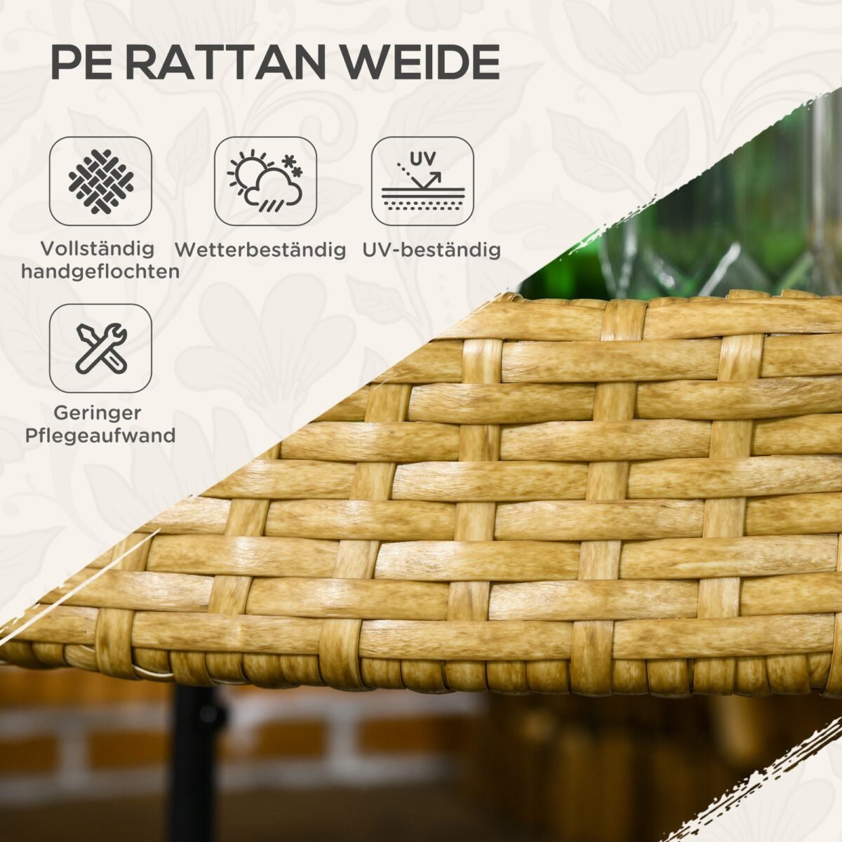 Apvalus servizinis vežimėlis su dviem lentynomis