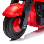 Vaikiškas važiuojamasis motociklas su muzika ir muilo burbulais