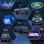 Licencijuotas Land Rover 6V vaikų elektromobilis su važiavimo ir stūmimo režimu