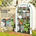 Nešiojamas 4 pakopų mini šiltnamis – 100x45x160 cm