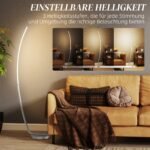 Spiralinė pastatoma LED lempa su pedinio jungikliu