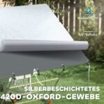 Erdvus vištų lauko aptvaras 6-8 vištoms su UV atspariu stogu ir lesykla