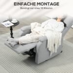 Reguliuojamas supamas fotelis su atlošu ir kojų atrama