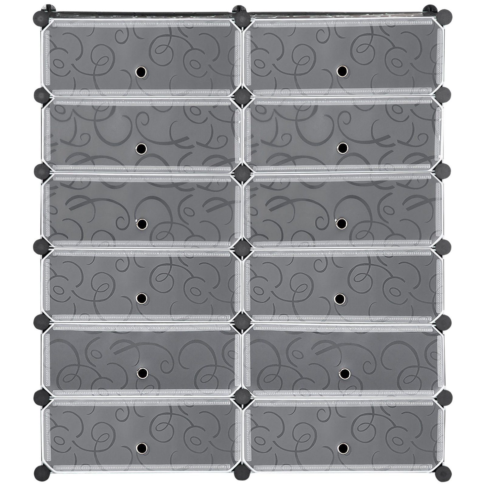 Modulinė batų spintelė su 12 skyriais 24 poroms batų Modulinė batų spintelė su 12 skyriais 24 poroms batų