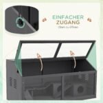 Graužikų narvas iš eglės medienos su priedais