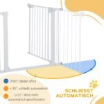 Apsauginiai praėjimo varteliai be gręžimo, 75–96 cm reguliuojamo pločio
