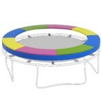 Patvari vandeniui atspari tramplino krašto apsauga 244 cm skersmens