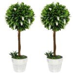 Dekoratyvinis dirbtinių levandų medelių rinkinys