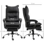Ergonominė biuro kėdė su kojų atrama ir reguliuojamu atlošu