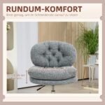 Biuro kėdė be porankių su reguliuojamu aukščiu ir patogia sėdyne