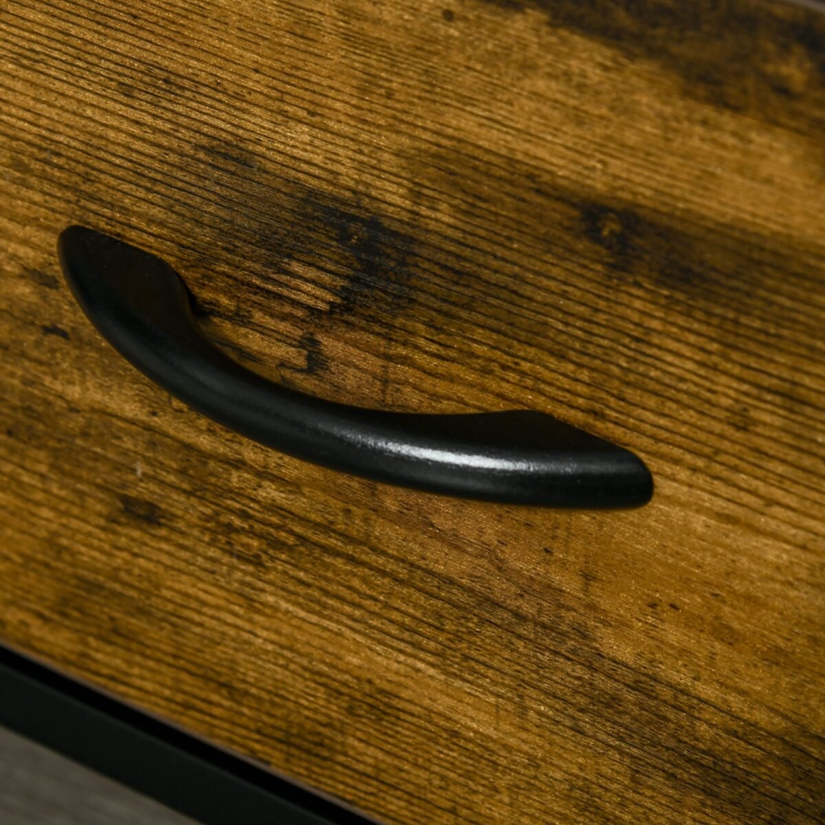 Laikymo spintelė su tekstiliniais stalčiais ir plieniniu rėmu