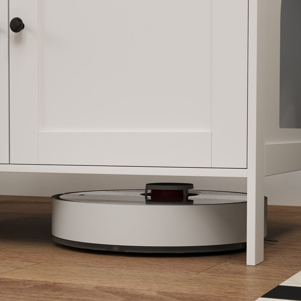 Uždaras kačių tualeto staliukas su skyriumi ir anga didelėms katėms, 80 x 51 x 54 cm