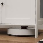 Uždaras kačių tualeto staliukas su skyriumi ir anga didelėms katėms, 80 x 51 x 54 cm