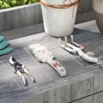 3 dalių nerūdijančių aliumininių sodo įrankių rinkinys