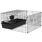 Narvas smulkiems gyvūnams su nuimamu voljeru ir priedais