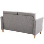 Lininė dvivietė sofa su nuimamais užvalkalais