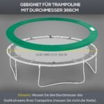 Tramplino krašto apsauga Ø366 cm su 15 mm storio paminkštinimu