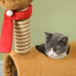 98 cm aukščio kačių draskyklė-bokštas su elnio dizainu, su tuneliu ir kamuoliuku