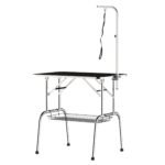 Sulankstomas gyvūnų trimingo stalas su reguliuojamu laikikliu