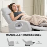 Atlošiamas krėslas su integruota kojų atrama