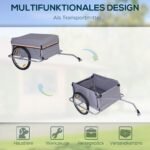 Sulankstoma krovininė dviračio priekaba – keliamoji galia 40 kg