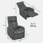 Audiniu aptrauktas reglaineris su reguliuojamu atlošu ir kojų atrama