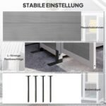 Lauko sandėliavimo spintų komplektas su reguliuojamomis lentynomis ir rakinamomis durimis