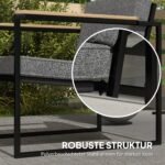 Sodo baldų komplektas 4 asmenims atsparus oro sąlygoms