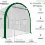 Tunelinis šiltnamis su 6 tinkleliais nuo vabzdžių