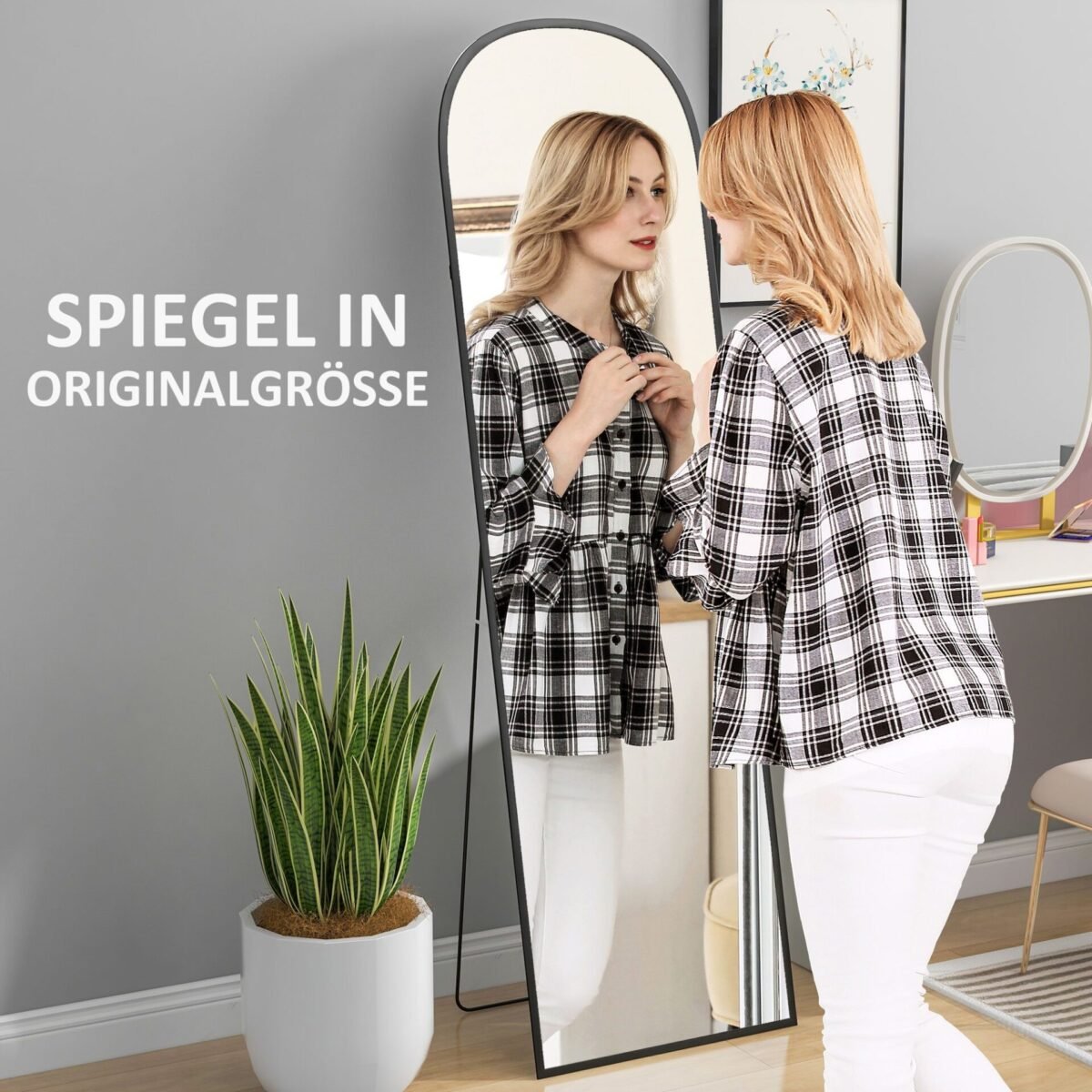 Universalus arkinis viso kūno veidrodis