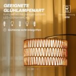 Pastatomas reguliuojamo aukščio šviestuvas su kanapių virvės ir metalo gaubtu