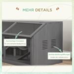 Graužikų narvas iš eglės medienos su priedais