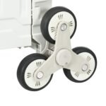 Sulankstomas transportavimo vežimėlis su laiptakopiais ratais