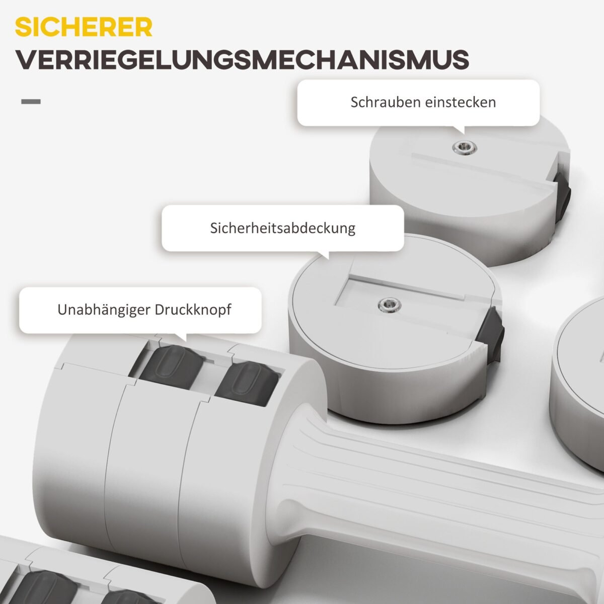 Hantelių rinkinys su reguliuojamu svoriu 2 x 2,5 kg