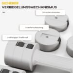 Hantelių rinkinys su reguliuojamu svoriu 2 x 2,5 kg