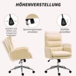 Biuro kėdė su avikailio imitacijos apmušalais, atlošimo funkcija ir pasukama sėdyne