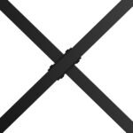 Dvi plieninės X formos stalo kojos 72 cm