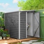 Metalo sodo namelis su užrakinamomis durimis ir ventiliacija