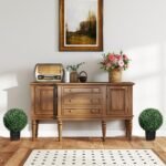 Dirbtinis rutulinis buksmedis, 52x40 cm, 2 vnt.