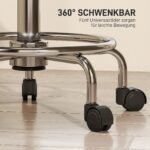 Reguliuojamo aukščio darbo kėdutė su atlošu