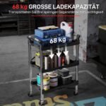 Sulankstomas 3 pakopų įrankių vežimėlis