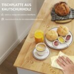 Mobili virtuvės sala su funkciniu stalviršiu ir talpia saugykla