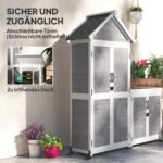 Lauko sandėliavimo spintų komplektas su reguliuojamomis lentynomis ir rakinamomis durimis