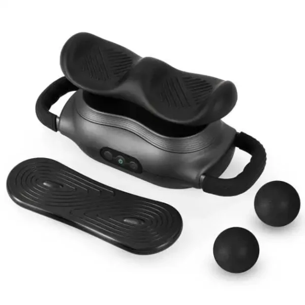 Elektrinis masažuoklis su trimis galvutėmis ir trimis režimais (Juoda)