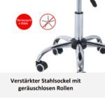 Reguliuojamo aukščio sukamoji darbo kėdė su atlošu