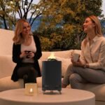 Nerūdijančio plieno berūkė lauko ugniavietė su antrinio degimo sistema