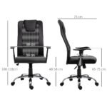 Ergonomiška biuro kėdė su juosmens ir galvos atramomis ir reguliuojamu aukščiu
