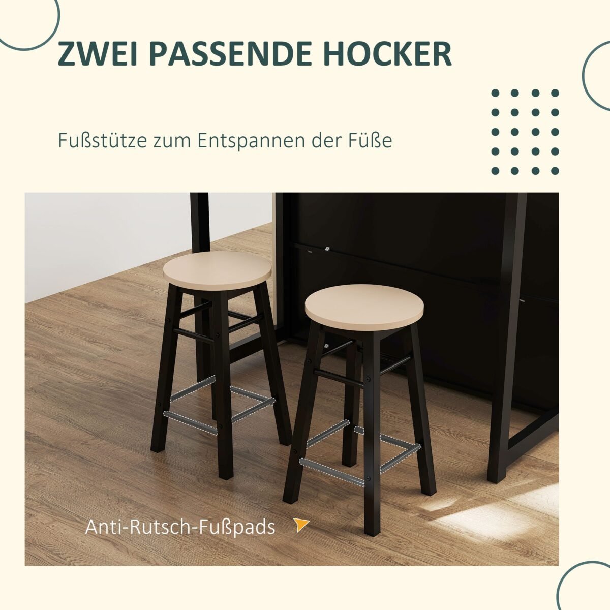 3 dalių baro komplektas su atlenkiamu stalviršiu, lentynomis ir spintele