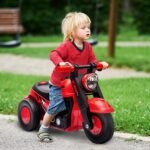 Vaikiškas važiuojamasis motociklas su muzika ir muilo burbulais