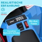 Vaikų elektrinis keturratis su pavara į priekį ir atgal, 2,5 km/h